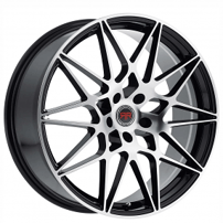 17" Revolution Racing Wheels R11 Black Machined Rims