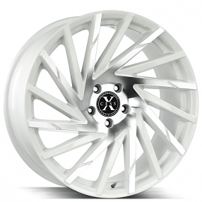 20" Xcess Wheels X02 White Machined Rims